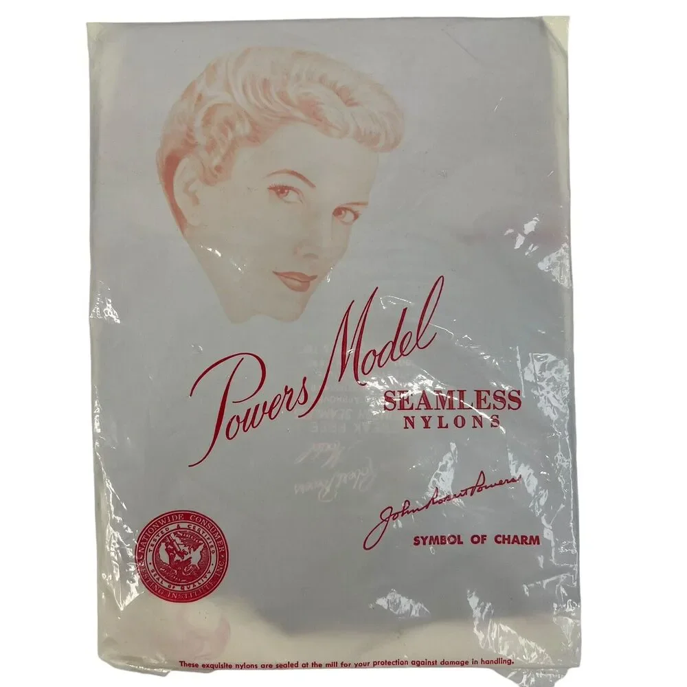 Vintage Size 9.5 Hosiery Stockings Pantyhose Seamless Nylons 2 Pair Micro Charm